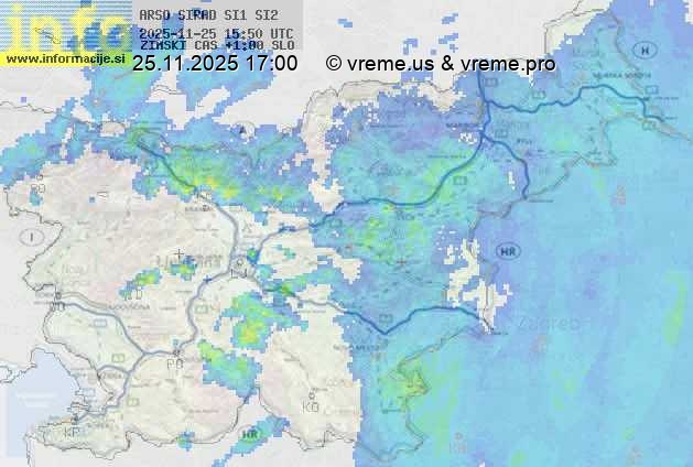 Radarska karta padavin