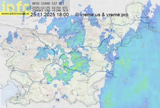 Radarska karta padavin