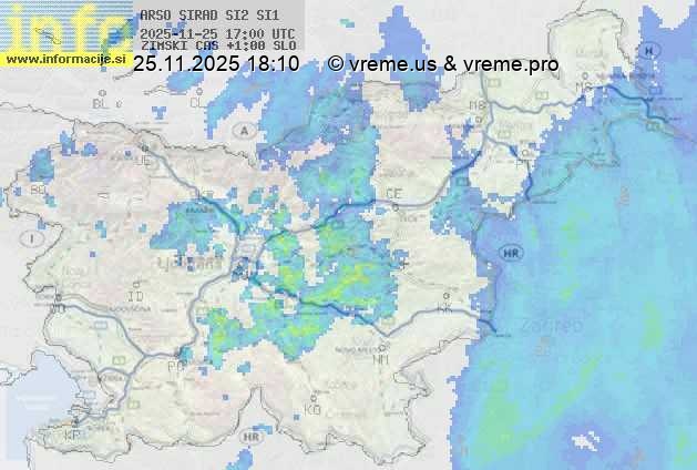 Radarska karta padavin