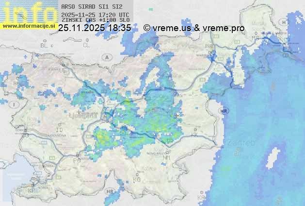 Radarska karta padavin