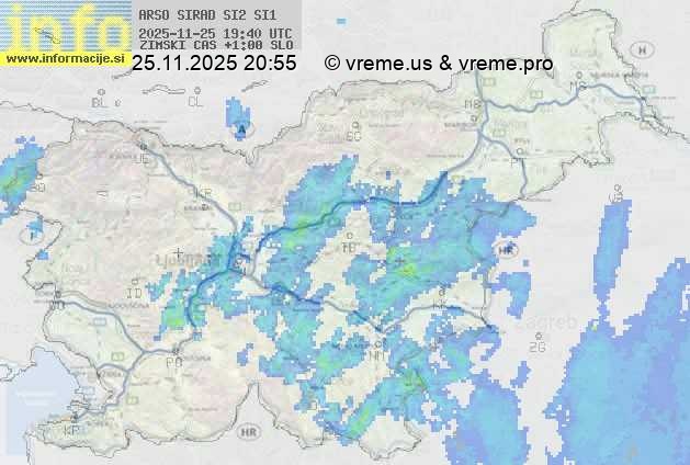 Radarska karta padavin