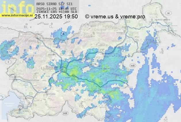 Radarska karta padavin