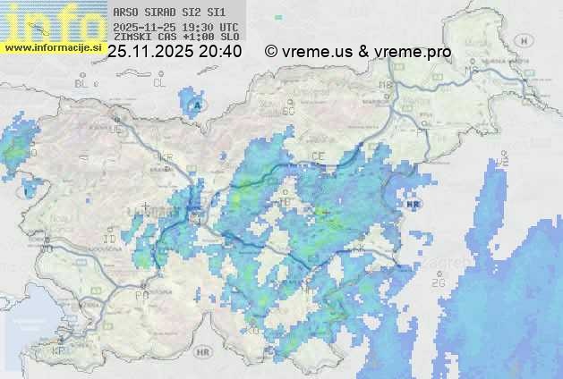 Radarska karta padavin