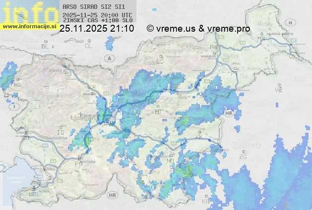 Radarska karta padavin