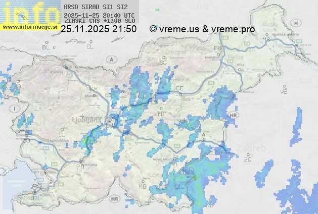 Radarska karta padavin