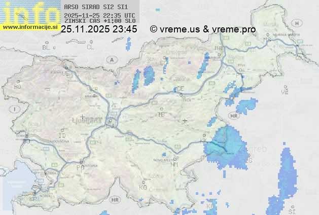 Radarska karta padavin