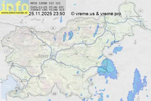 Radarska karta padavin