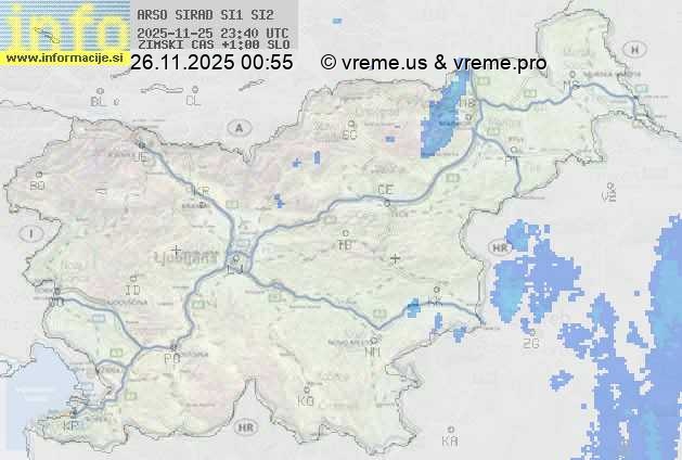 Radarska karta padavin
