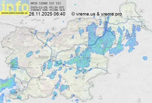 Radarska karta padavin