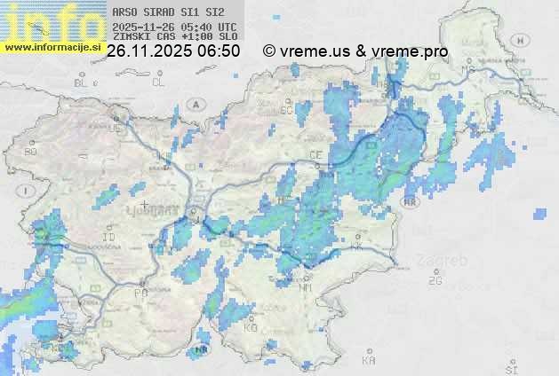 Radarska karta padavin