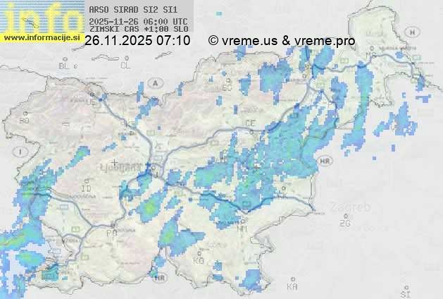 Radarska karta padavin