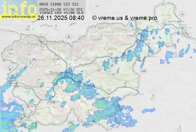 Radarska karta padavin