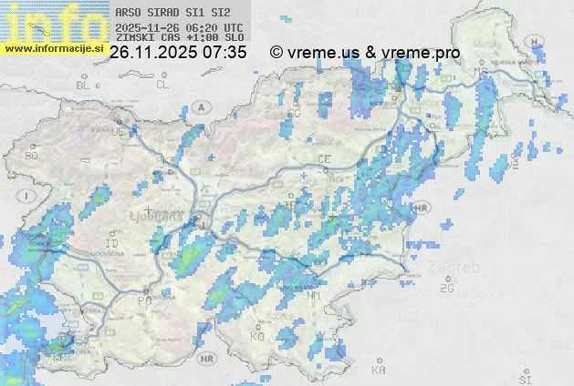 Radarska karta padavin