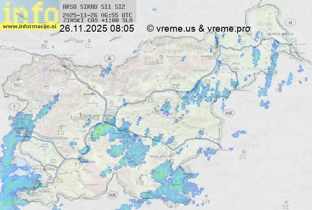 Radarska karta padavin