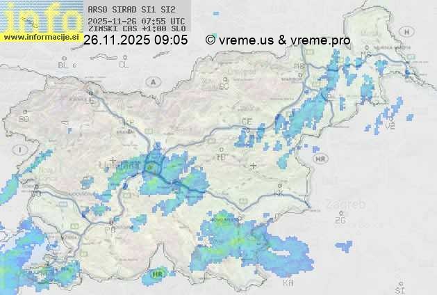 Radarska karta padavin