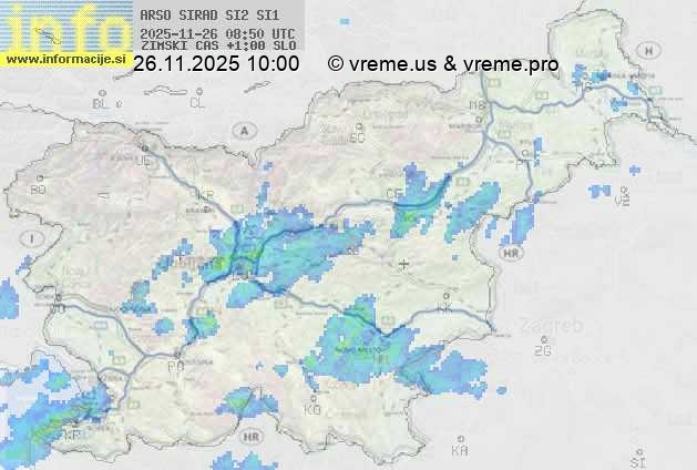 Radarska karta padavin