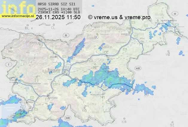 Radarska karta padavin