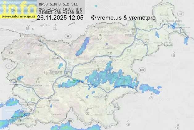 Radarska karta padavin