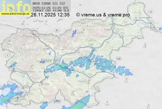 Radarska karta padavin
