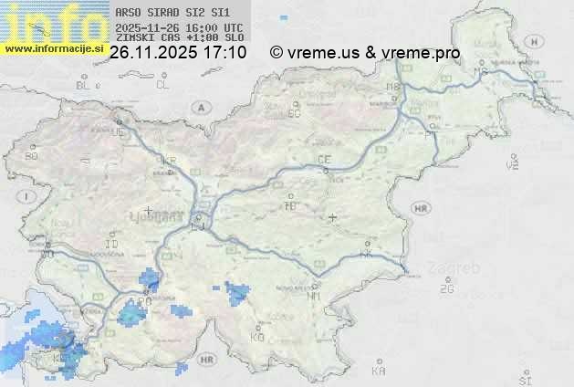 Radarska karta padavin