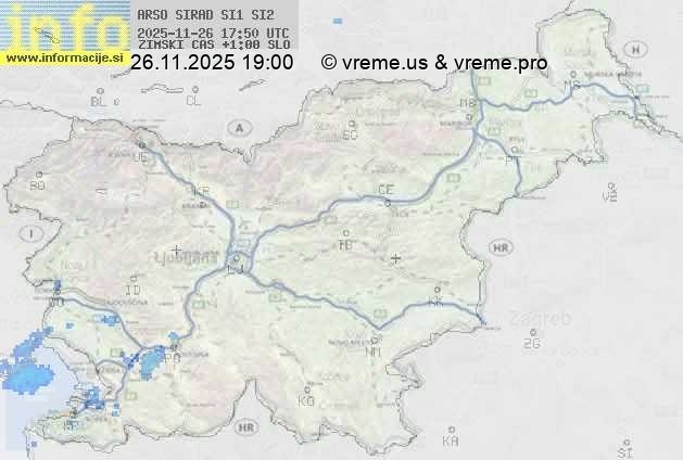 Radarska karta padavin