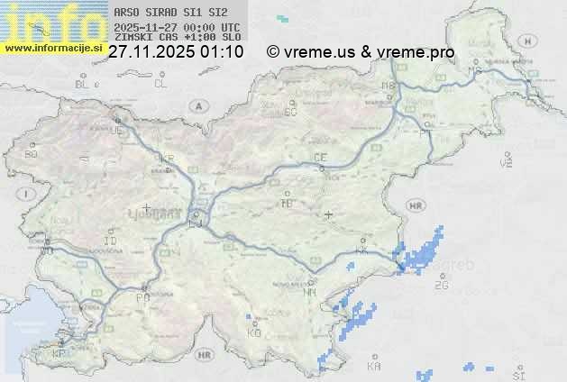 Radarska karta padavin