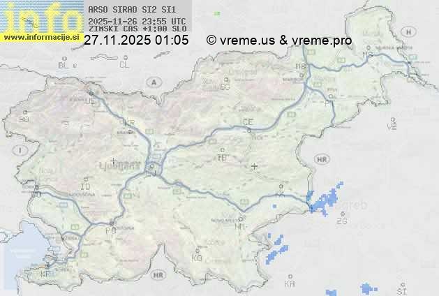 Radarska karta padavin