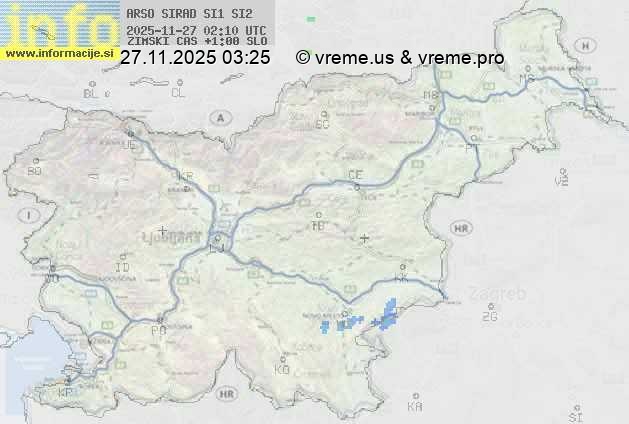 Radarska karta padavin