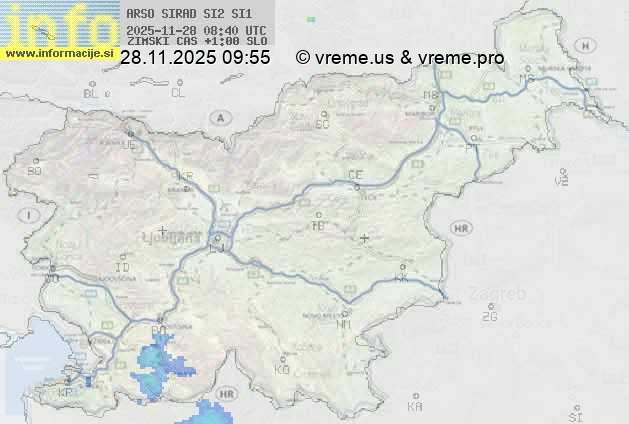 Radarska karta padavin