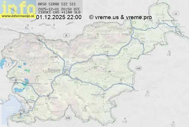 Radarska karta padavin