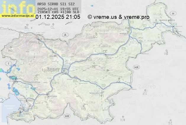 Radarska karta padavin