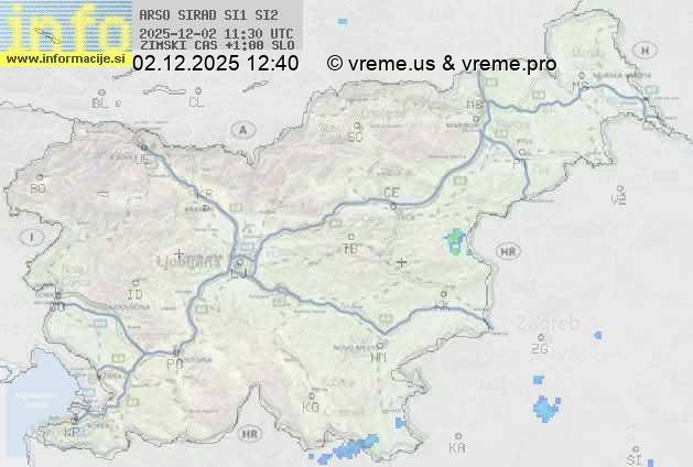 Radarska karta padavin