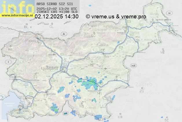 Radarska karta padavin
