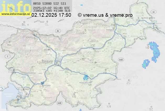 Radarska karta padavin