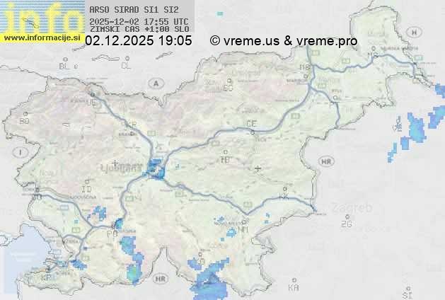 Radarska karta padavin