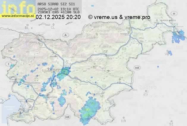 Radarska karta padavin