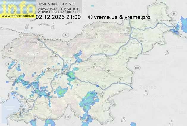 Radarska karta padavin