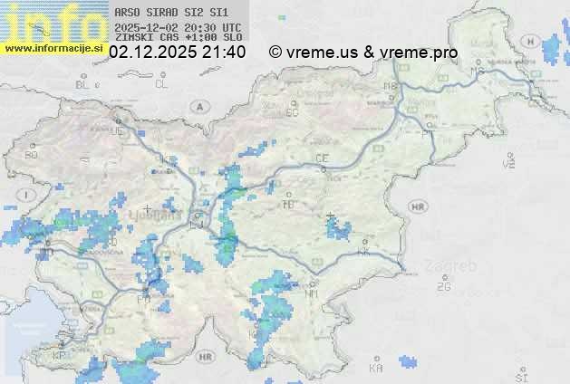 Radarska karta padavin