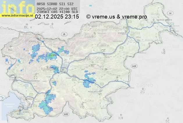 Radarska karta padavin