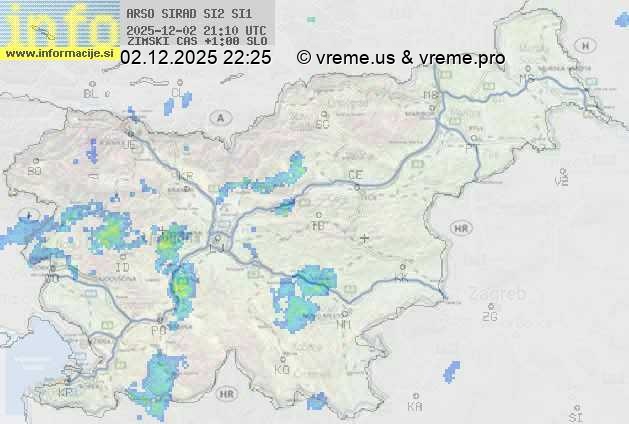Radarska karta padavin