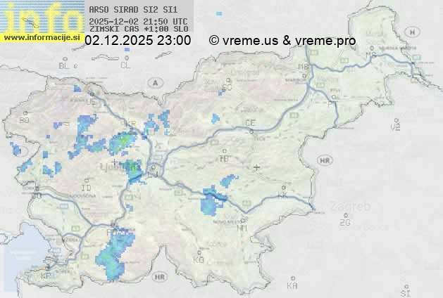 Radarska karta padavin