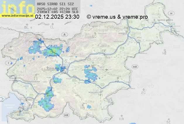 Radarska karta padavin