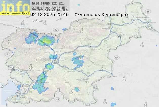 Radarska karta padavin