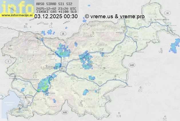 Radarska karta padavin