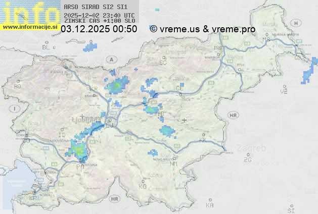 Radarska karta padavin