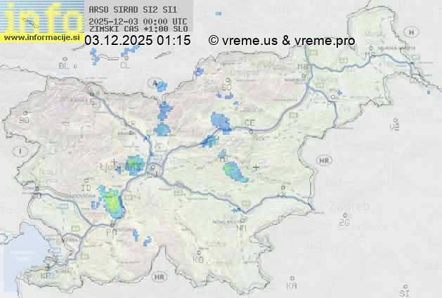 Radarska karta padavin
