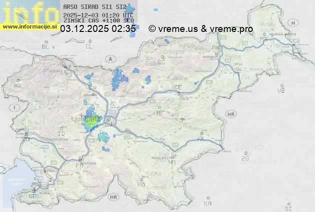 Radarska karta padavin