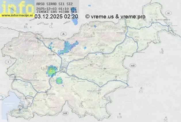 Radarska karta padavin