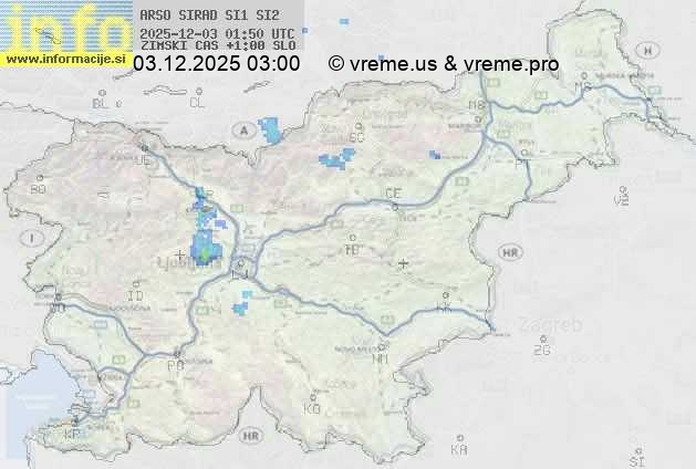 Radarska karta padavin