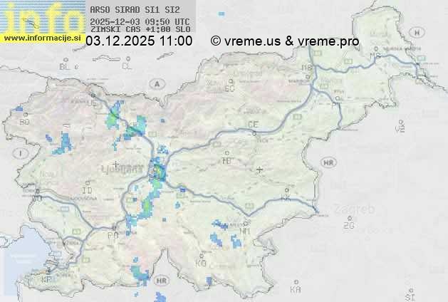 Radarska karta padavin
